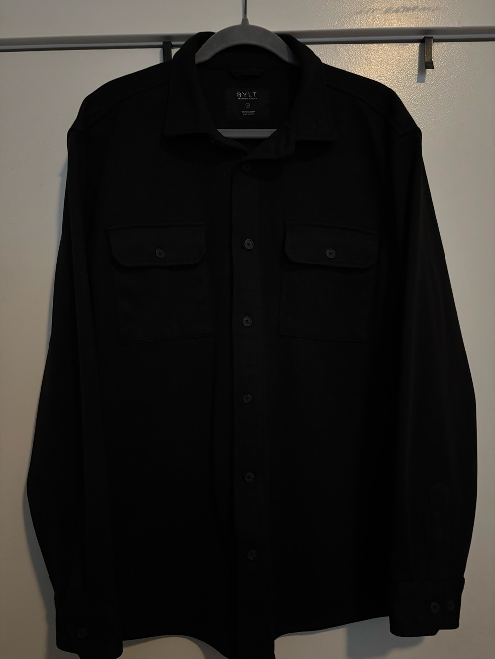 BYLT Men's Black Button-Up Jacket / Overshirt